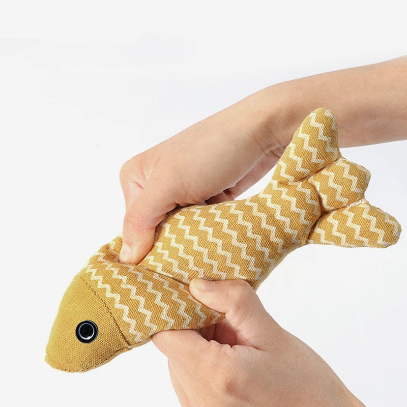 Cat Toys Fish Interactive Cat Toy Cat Chew Toy Simulation Fish Cat Pillow Kitten Exercise Kicker Toys for Indoor Cats Kitty Kit
